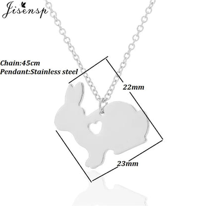 WildCharm Stainless Steel Animal Pendant Necklace