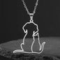 Pawfect Hug Pet Lover Pendant Necklace