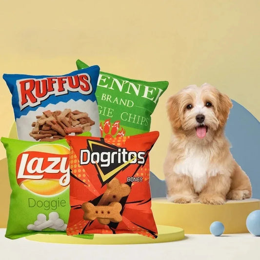 Chomp ‘n’ Chips Plush Dog Toy