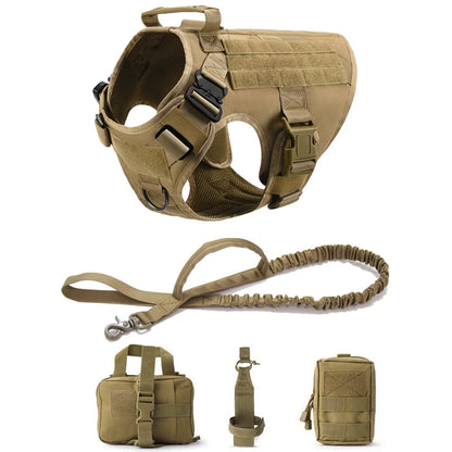 K9 Commando Tactical Dog Harness & Leash Set