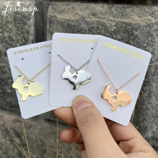 WildCharm Stainless Steel Animal Pendant Necklace