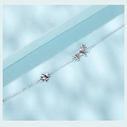 Pawlinks Sterling Silver Charm Bracelet