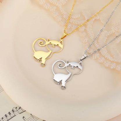 Purrfectly Yours Cat Pendant Necklace