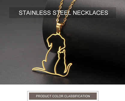 Pawfect Hug Pet Lover Pendant Necklace