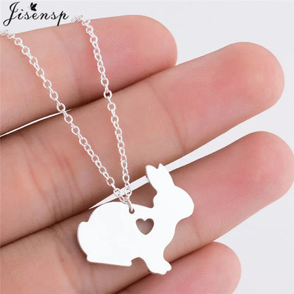 WildCharm Stainless Steel Animal Pendant Necklace