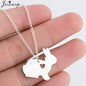 WildCharm Stainless Steel Animal Pendant Necklace
