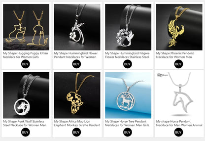Pawfect Hug Pet Lover Pendant Necklace