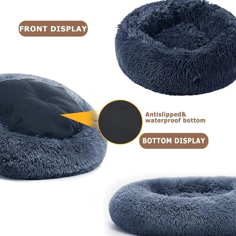 SnuggleNest Luxe Plush Pet Bed
