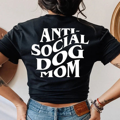 "Paws Off, People" Tee – Anti-Social Dog Mom Edition
