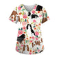Paw-fessional Prints Scrub Tops