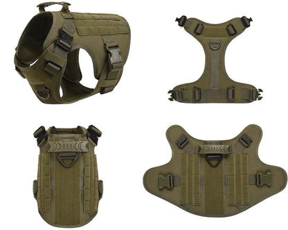K9 Commando Tactical Dog Harness & Leash Set