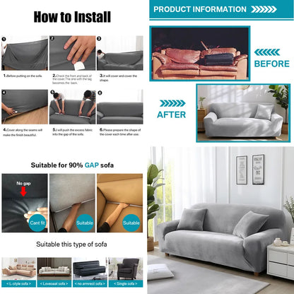 CouchCouture LuxeFit Velvet Slipcovers