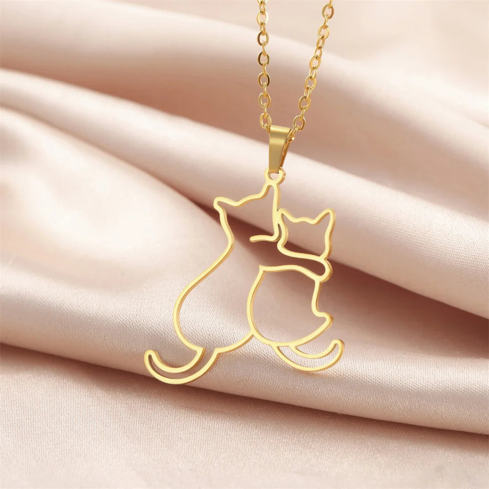 Pawfect Hug Pet Lover Pendant Necklace