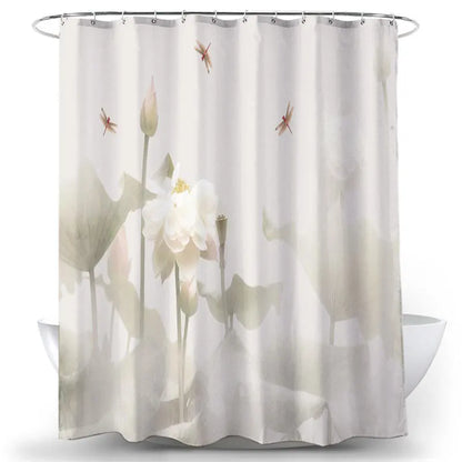 Feathered Florals Shower Curtain