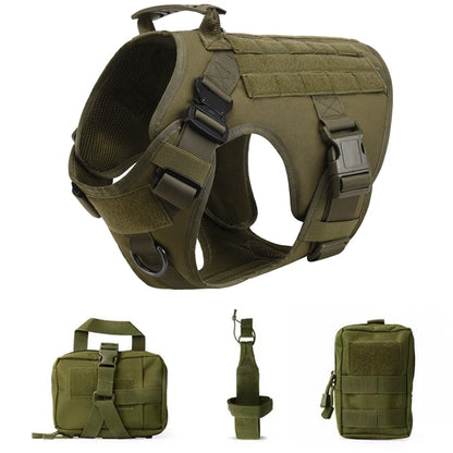 K9 Commando Tactical Dog Harness & Leash Set
