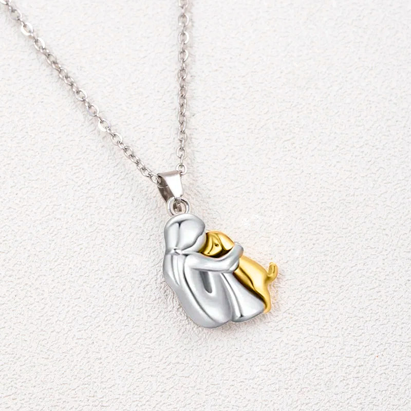 Pawfect Embrace Pendant Necklace