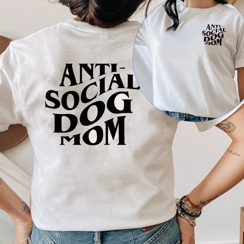 "Paws Off, People" Tee – Anti-Social Dog Mom Edition