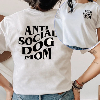 "Paws Off, People" Tee – Anti-Social Dog Mom Edition