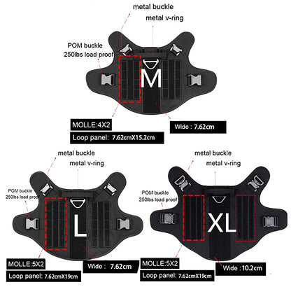 K9 Commando Tactical Dog Harness & Leash Set