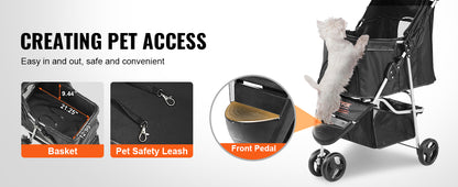 The Wag-A-Wheel - 3 Wheel Pet Stroller